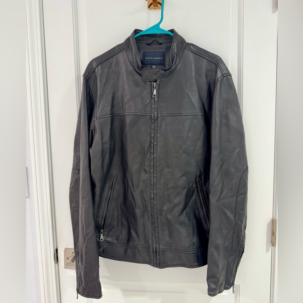 Men's Genuine Black Leather Jacket